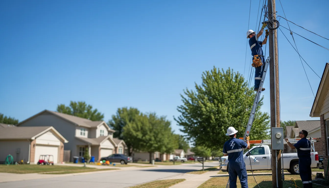 Residential electrician providing installation services in Plattenville, LA